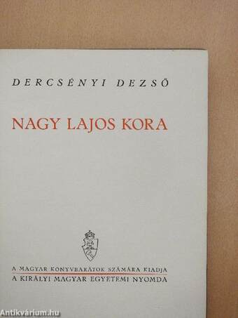 Nagy Lajos kora