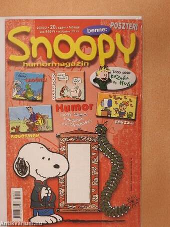 Snoopy Humormagazin 2004/2. február (olvasatlan, nyomdatiszta állapotú)