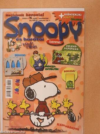 Snoopy és barátai 2003/6. szeptember (olvasatlan, nyomdatiszta állapotú)