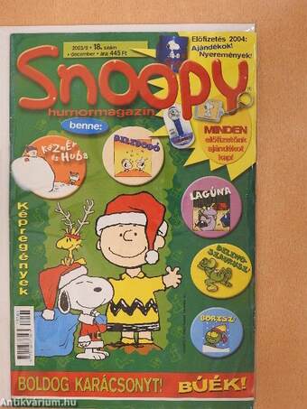 Snoopy Humormagazin 2003/9. december (olvasatlan, nyomdatiszta állapotú)