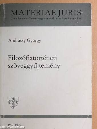 Filozófiatörténeti szöveggyűjtemény