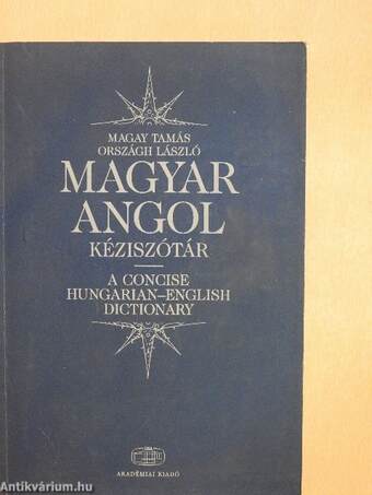 Magyar-angol kéziszótár