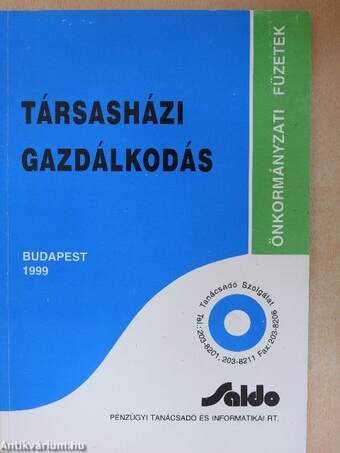 Társasházi gazdálkodás