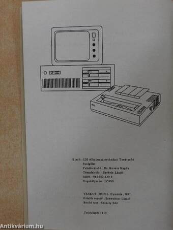 IBM PC XT/AT felhasználói és technikai információs kártya