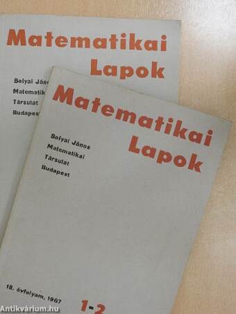 Matematikai Lapok 1967/1-4.