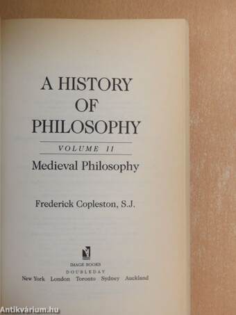 A History of Philosophy II