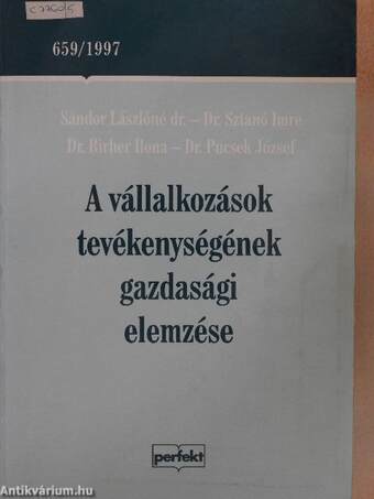 A vállalkozások tevékenységének gazdasági elemzése