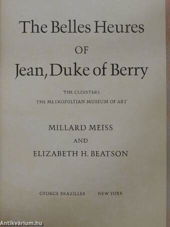 The Belles Heures of Jean, Duke of Berry