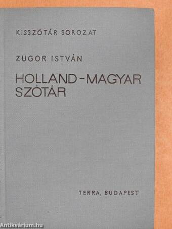 Holland-magyar szótár 