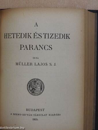 Az első parancs/A második parancs/A harmadik parancs/A negyedik parancs/Az ötödik parancs/A hatodik és kilencedik parancs/A nyolcadik parancs/A hetedik és tizedik parancs