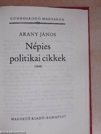 Népies politikai cikkek (1848)