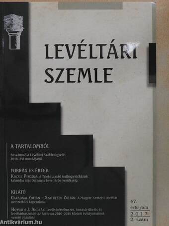Levéltári Szemle 2017/2.