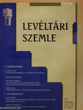 Levéltári szemle 2010/3.