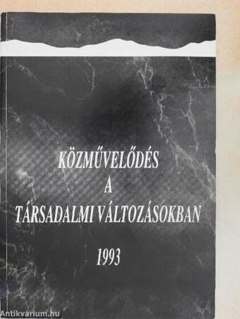 Közművelődés a társadalmi változásokban