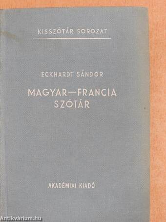 Magyar-francia szótár