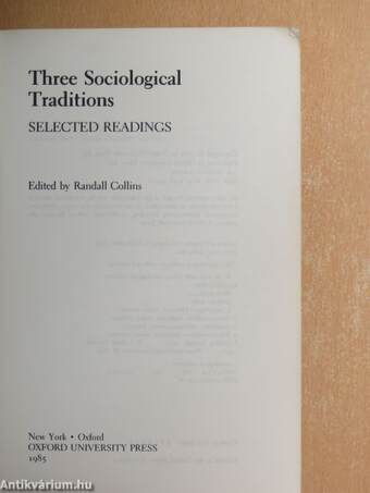 Three Sociological Traditions