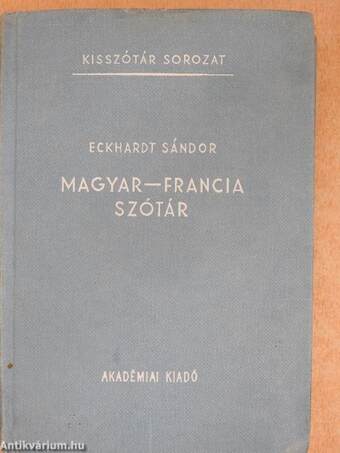 Magyar-francia szótár