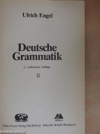 Deutsche Grammatik II. (töredék)