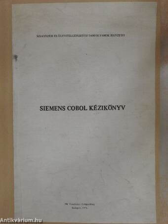 Siemens Cobol kézikönyv