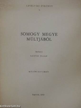 Somogy megye múltjából