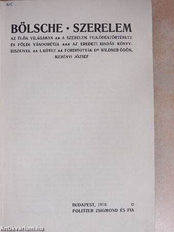 Szerelem az élők világában I-III.