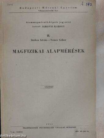 Magfizikai alapmérések II.