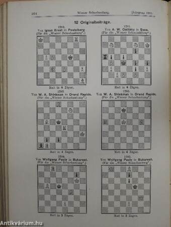 Wiener Schachzeitung 1905. januar-dezember