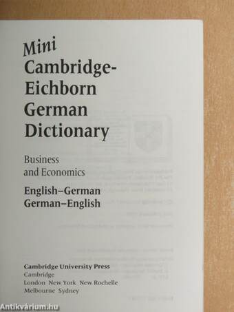 Mini Cambridge-Eichborn German Dictionary