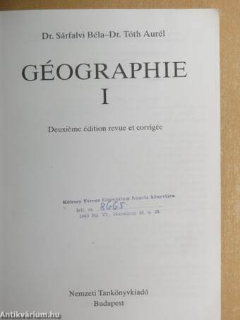 Géographie I.