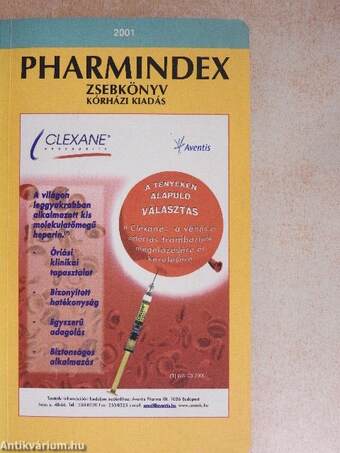 Pharmindex zsebkönyv 2001.