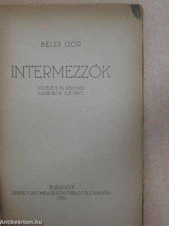 Intermezzók