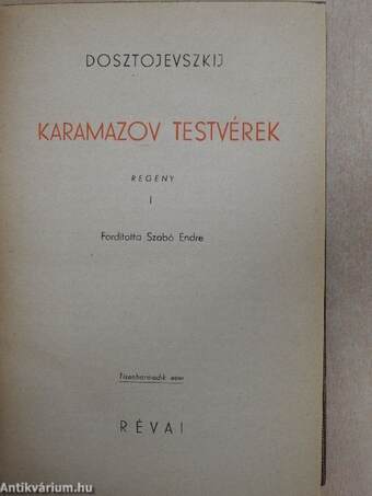 Karamazov testvérek I-II.