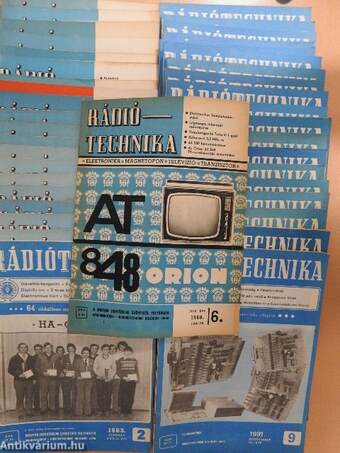 Rádiótechnika 1969., 1973-1975., 1982-1983., 1986., 1991. (vegyes számok) (40 db)