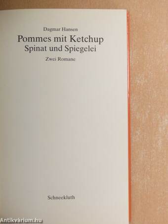 Pommes mit Ketchup/Spinat und Spiegelei