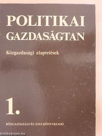 Politikai gazdaságtan 1-4.