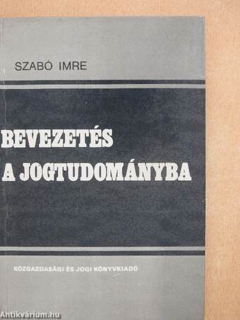 Bevezetés a jogtudományba