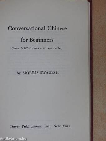 Conversational Chinese for Beginners