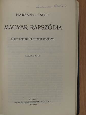 Magyar rapszódia I-IV.