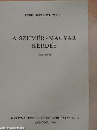 A szumér-magyar kérdés