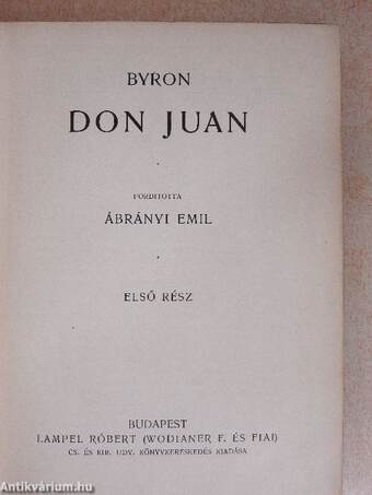 Don Juan I-II.