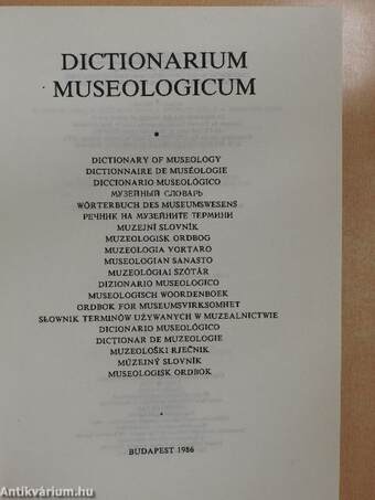 Dictionarium Museologicum