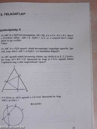 Matematika feladatlapok I-II.