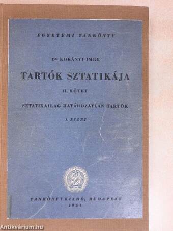 Tartók sztatikája II/I.