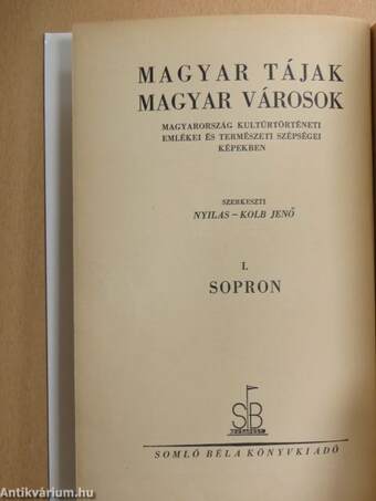 Soproni képeskönyv/Rövid vezető a soproni Liszt Ferenc Múzeum régészeti gyüjteményében