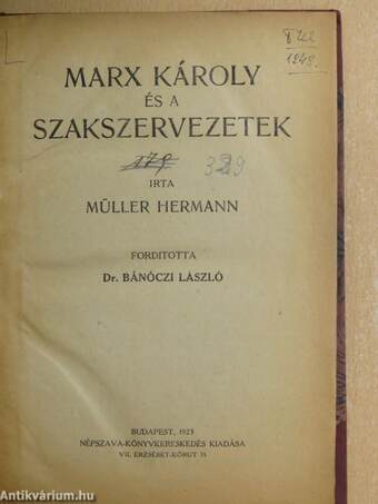 Marx Károly és a szakszervezetek