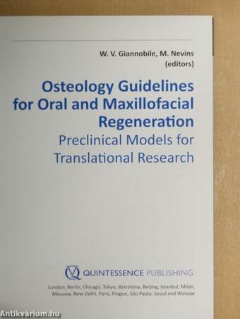 Osteology Guidelines for Oral and Maxillofacial Regeneration