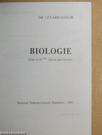 Biologie II.