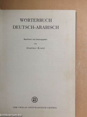 Wörterbuch Deutsch-Arabisch