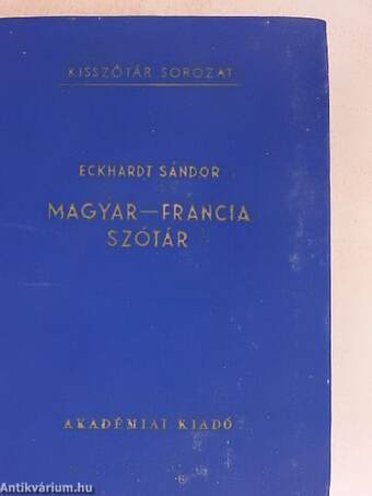 Magyar-francia szótár