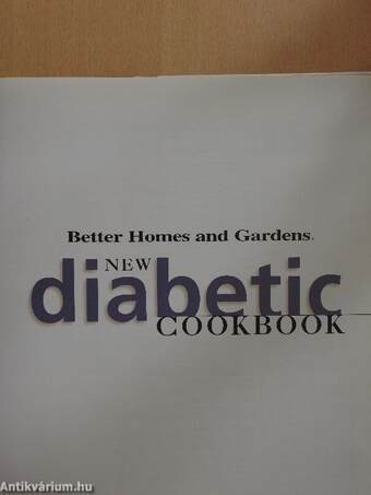 New diabetic cookbook